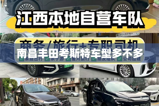 南昌丰田考斯特车型多不多